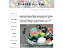 Tablet Screenshot of markmatthewsglass.com